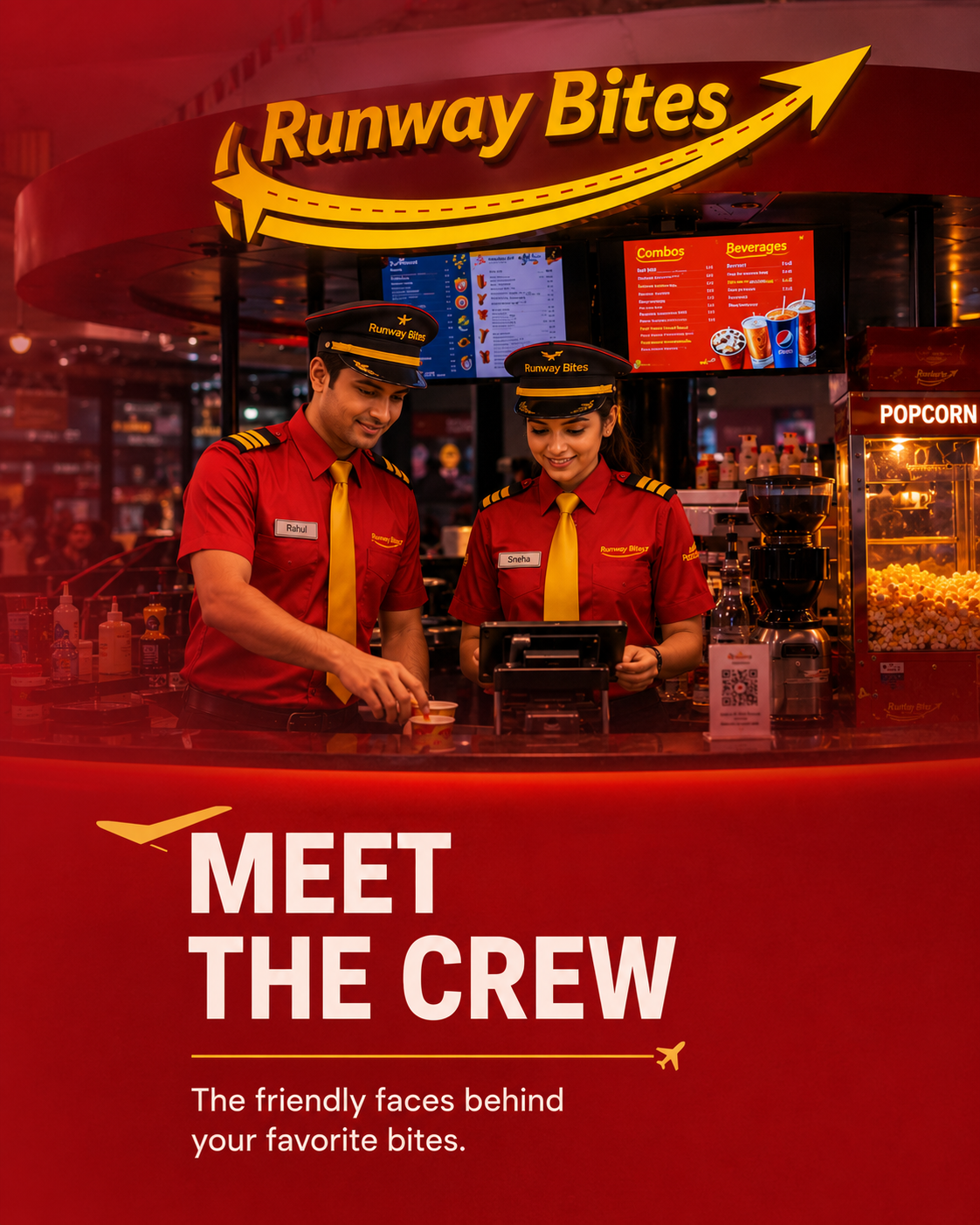 Runway Bites Captain Crew Uniform